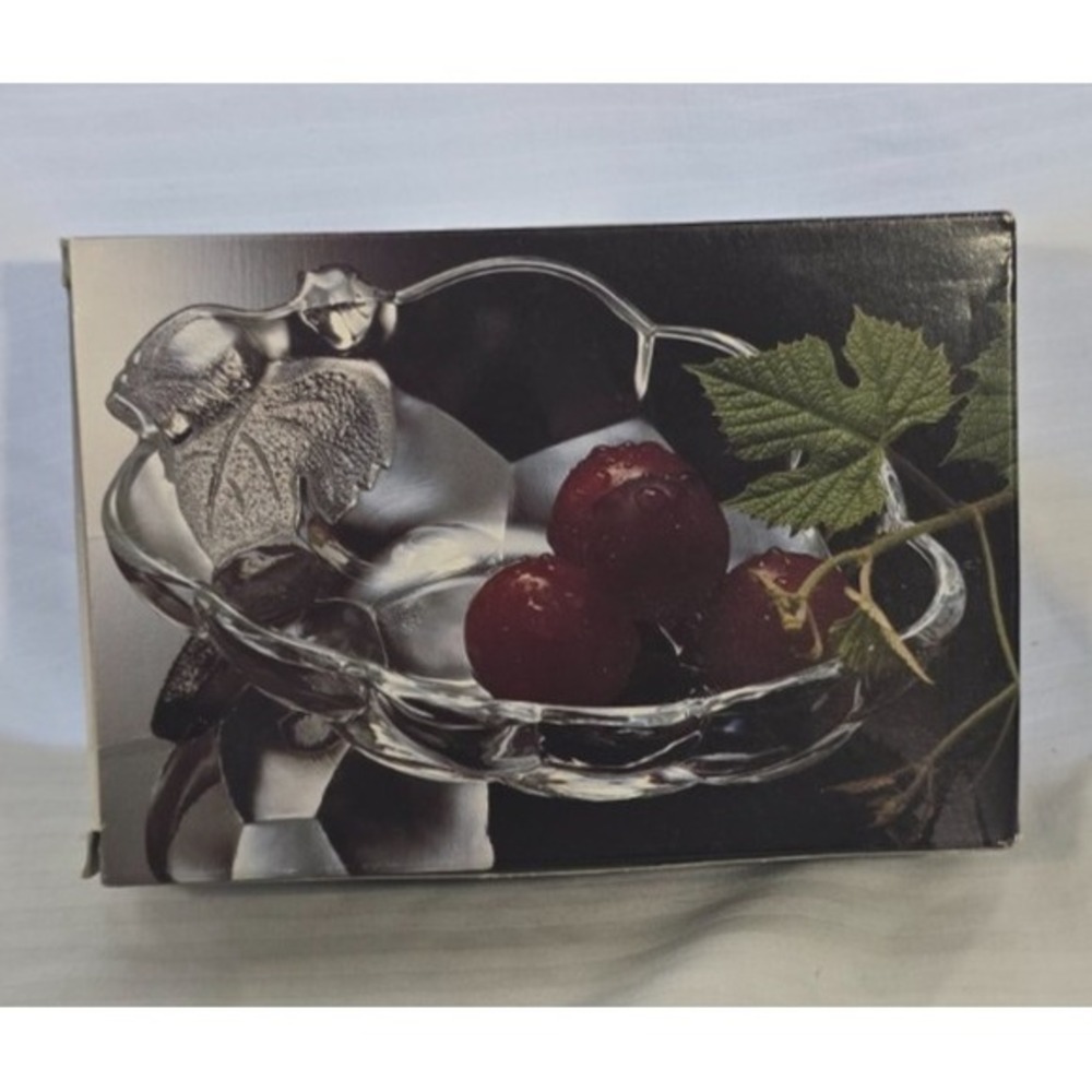 Studio Nova NATURES HARVEST Old Fashioned Accessory Bowl Glass Candy Dish fruit‎